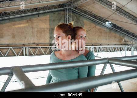 Redheaded twins Stock Photo