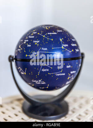 A constellation spinning globe. Stock Photo