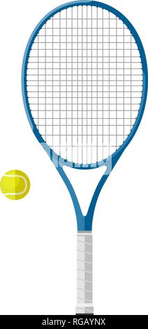 Tennis racquet with ball Stock Vector