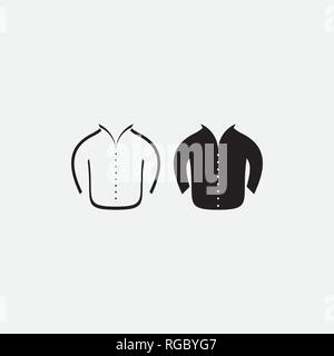 man jacket icon vector symbol design Stock Vector