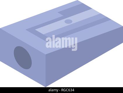 Grey sharpener icon, isometric style Stock Vector