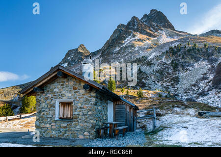 Switzerland, Grisons, Albula Valley, Albula Pass road Stock Photo