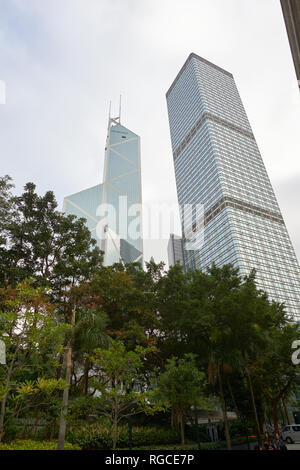 HONG KONG - CIRCA DECEMBER, 2015: skyscrapers in Hong Kong. Stock Photo