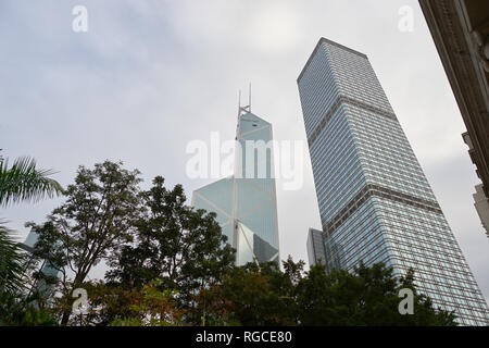 HONG KONG - CIRCA DECEMBER, 2015: skyscrapers in Hong Kong. Stock Photo