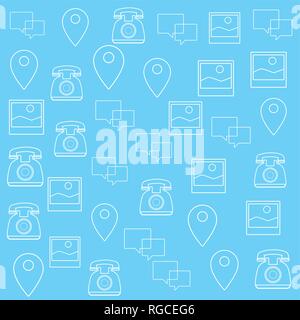 phone and picture cartoon Stock Vector