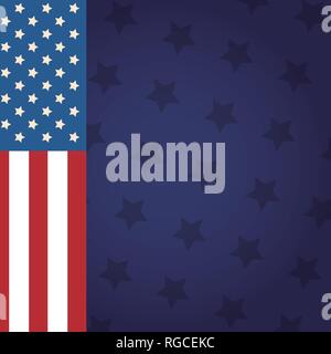 american flag cartoon Stock Vector