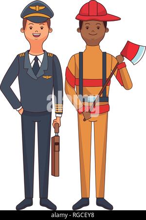 labor day cartoon Stock Vector