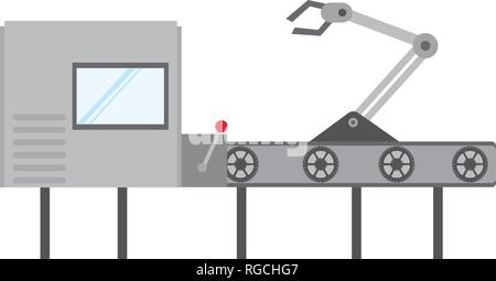 Abstract production line Stock Vector