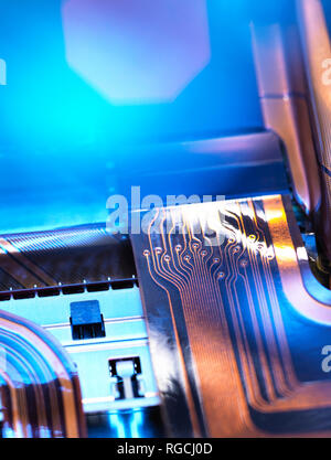 Close up of a laptop mother board Stock Photo