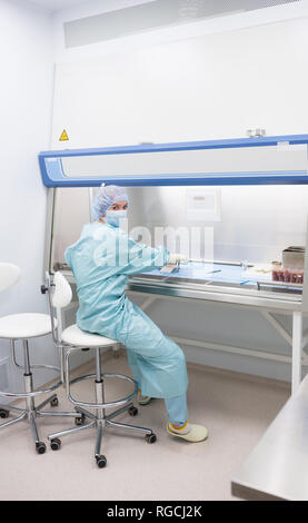 Portrait of scientist working in laboratory Stock Photo