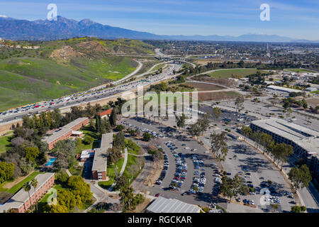 Aerial view of the Cal Poly Pomona campus, California Stock Photo