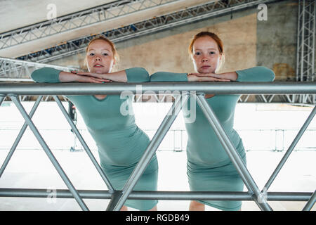 Redheaded twins Stock Photo