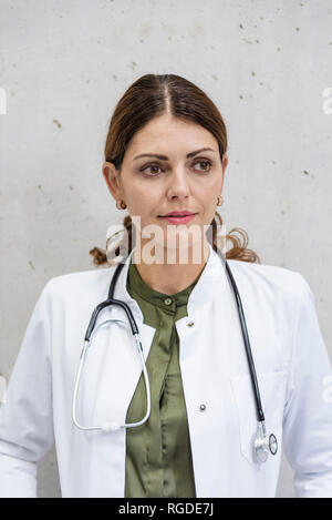 Portrait of a female doctor with stethoscope Stock Photo