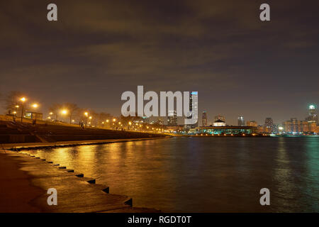 CHICAGO, IL - CIRCA MARCH, 2016: view from Adler Planetarium Skyline Walk Stock Photo