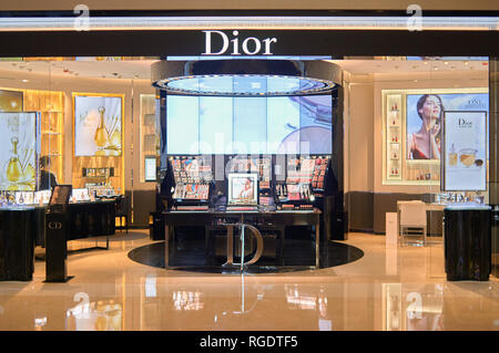 HONG KONG - MAY 05, 2015: Dior store at shopping center in Hong Kong. Stock Photo