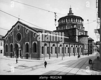 Italy, Milan, Church of Santa Maria delle Grazie, 1900-10 Stock Photo
