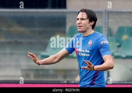 Foto Paola Garbuio/LaPresse 27 gennaio 2019 Verona, Italia sport calcio Chievo Verona  vs Fiorentina- Campionato di calcio Serie A TIM 2018/2019 - stadio Bentegodi Nella foto: chiesa federico  Photo Paola Garbuio/LaPresse January 27, 2019 Verona, Italy sport soccer Chievo Verona  vs Fiorentina - Italian Football Championship League A TIM 2018/2019 -  stadio Bentegodi. In the pic:chiesa federico Stock Photo