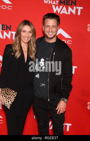 Los Angeles, CA, USA. 28th Jan, 2019. Genevieve Tedder, Ryan Tedder at arrivals for WHAT MEN WANT Premiere, Regency Village Theatre - Westwood, Los Angeles, CA January 28, 2019. Credit: Priscilla Grant/Everett Collection/Alamy Live News Stock Photo