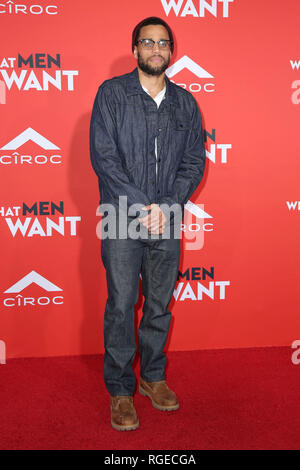 Westwood, Ca. 28th Jan, 2019. Michael Ealy at the What Men Want Premiere at Regency Village Theatre on January 28, 2019 in Westwood, California. Credit: David Edwards/Media Punch/Alamy Live News Stock Photo