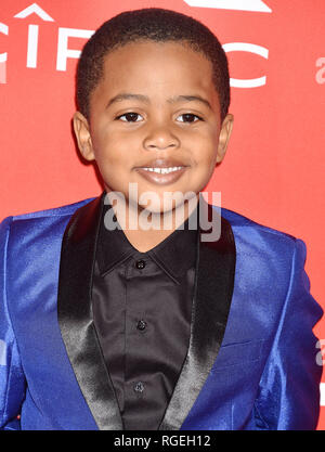 WESTWOOD, CA - JANUARY 28: Auston Jon Moore arrives for Paramount Pictures' 'What Men Want' Premiere held at Regency Village Theatre on January 28, 2019 in Westwood, California. Credit: Jeffrey Mayer/Alamy Live News Stock Photo