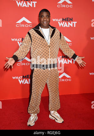 WESTWOOD, CA - JANUARY 28: Tracy Morgan arrives for Paramount Pictures' 'What Men Want' Premiere held at Regency Village Theatre on January 28, 2019 in Westwood, California. Credit: Jeffrey Mayer/Alamy Live News Stock Photo