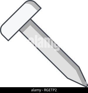Nail Vector Icon Sign Icon Vector Illustration For Personal And Commercial Use... Clean Look Trendy Icon... Stock Vector