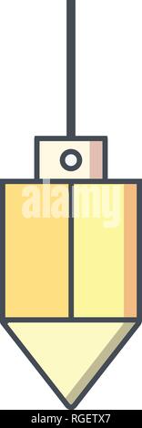 Plumb Bob Vector Icon Sign Icon Vector Illustration For Personal And Commercial Use... Clean Look Trendy Icon... Stock Vector