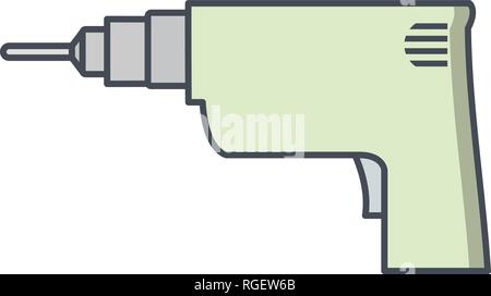 Drill Vector Icon Sign Icon Vector Illustration For Personal And Commercial Use... Clean Look Trendy Icon... Stock Vector