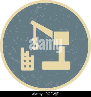 Construction Crane Sign Icon Vector Illustration For Personal And Commercial Use... Clean Look Trendy Icon... Stock Vector