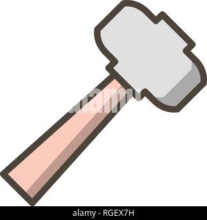 Hammer Vector Icon Sign Icon Vector Illustration For Personal And Commercial Use... Clean Look Trendy Icon... Stock Vector