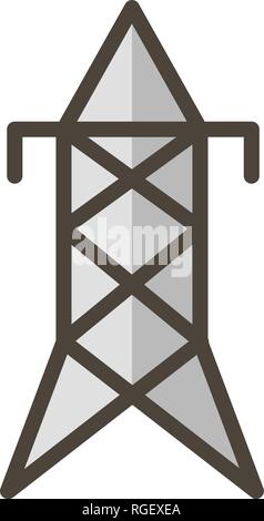 Electric tower Vector Icon Sign Icon Vector Illustration For Personal And Commercial Use... Clean Look Trendy Icon... Stock Vector