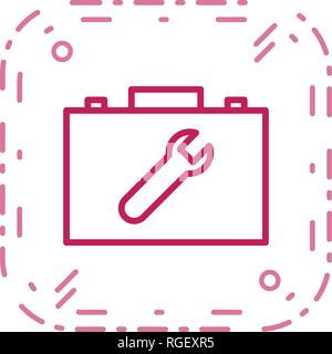 Tool box Vector Icon Sign Icon Vector Illustration For Personal And Commercial Use... Clean Look Trendy Icon... Stock Vector