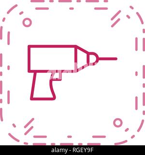 Drill Vector Icon Sign Icon Vector Illustration For Personal And Commercial Use... Clean Look Trendy Icon... Stock Vector