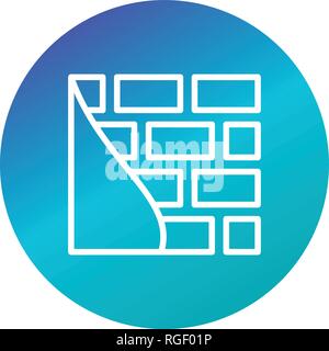 Brick wall Vector Icon Sign Icon Vector Illustration For Personal And Commercial Use... Clean Look Trendy Icon... Stock Vector