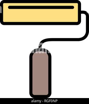 Paint roller Vector Icon Sign Icon Vector Illustration For Personal And Commercial Use... Clean Look Trendy Icon... Stock Vector