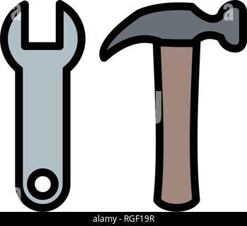 Tools Vector Icon Sign Icon Vector Illustration For Personal And Commercial Use... Clean Look Trendy Icon... Stock Vector