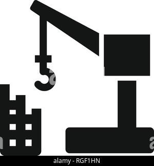 Construction Crane Sign Icon Vector Illustration For Personal And Commercial Use... Clean Look Trendy Icon... Stock Vector