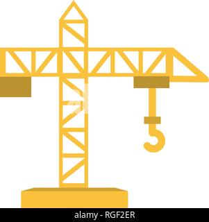 Construction Crane Sign Icon Vector Illustration For Personal And Commercial Use... Clean Look Trendy Icon... Stock Vector