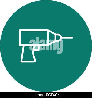 Drill Vector Icon Sign Icon Vector Illustration For Personal And Commercial Use... Clean Look Trendy Icon... Stock Vector