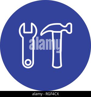 Tools Vector Icon Sign Icon Vector Illustration For Personal And Commercial Use... Clean Look Trendy Icon... Stock Vector