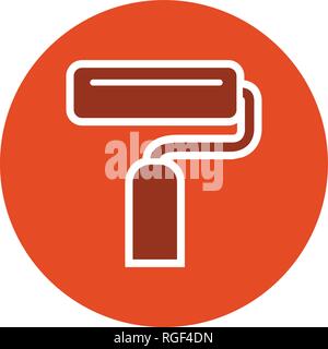 Paint roller Vector Icon Sign Icon Vector Illustration For Personal And Commercial Use... Clean Look Trendy Icon... Stock Vector