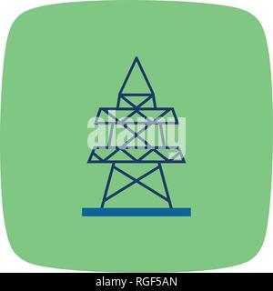 Electric tower Vector Icon Sign Icon Vector Illustration For Personal And Commercial Use... Clean Look Trendy Icon... Stock Vector