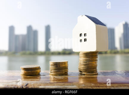 Real estate and wealth accumulation Stock Photo