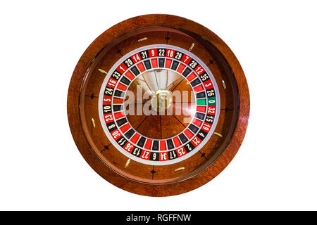 game table roulette from elite casino isolated on white background Stock Photo