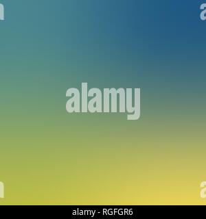 Colorful Gradient Background. Defocused Blue and Yellow Color Blurred Backdrop. Stock Vector