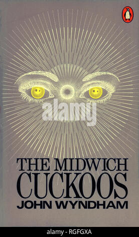 THE MIDWICH CUCKOOS - A Science Fiction Novel by John Wyndham. Cover of 1973 Penguin edition. Stock Photo