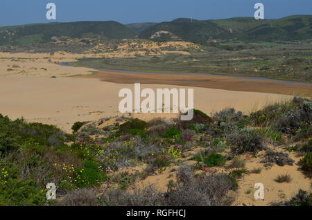 Bordeira beach near the village of Carrapateira, in the Algarve region of southwestern Portugal Stock Photo