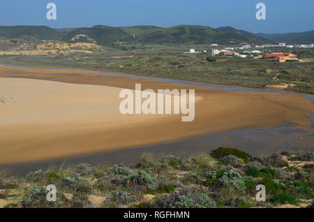 Bordeira beach near the village of Carrapateira, in the Algarve region of southwestern Portugal Stock Photo