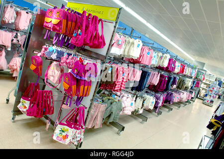 Childrens clothing for sale in Sainsburys Stock Photo