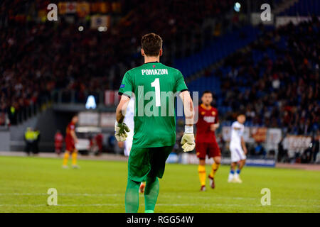 ROME - OCT 23, 2018:  Ilya Pomazun 1. AS Roma - CSKA Moscow. UEFA Champions league. Matchday 4. Stadio Olimpico Stock Photo